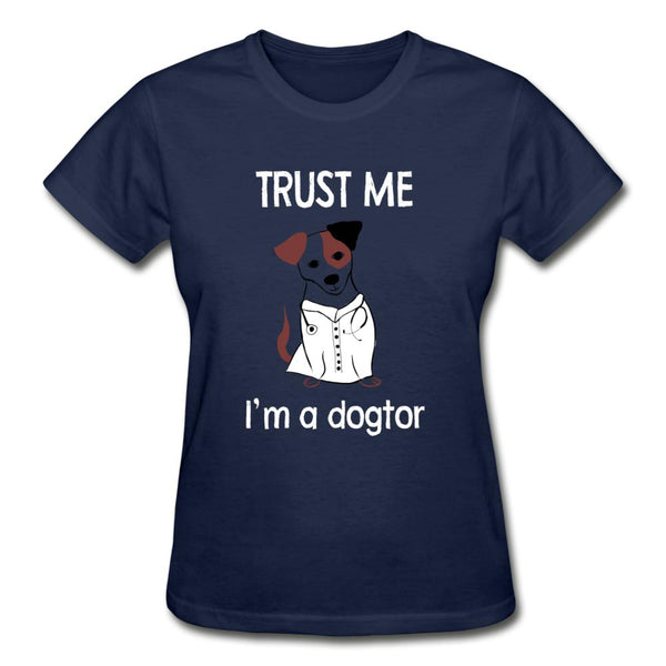 Trust me I'm a dogtor Gildan Ultra Cotton Ladies T-Shirt-Ultra Cotton Ladies T-Shirt | Gildan G200L-I love Veterinary