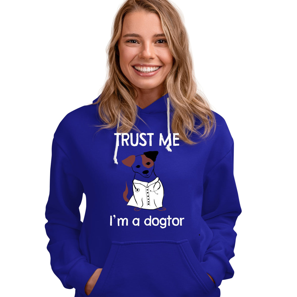 Trust me I'm a dogtor Unisex Hoodie-Men's Hoodie | Hanes P170-I love Veterinary