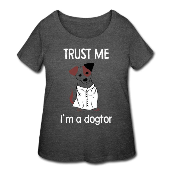 Trust me I'm a dogtor Women's Curvy T-shirt-Women’s Curvy T-Shirt | LAT 3804-I love Veterinary