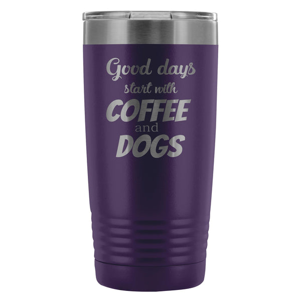 Coffee and dogs 20oz Vacuum Tumbler-Tumblers-I love Veterinary