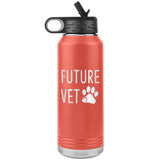 Future Vet Water Bottle Tumbler 32 oz-Water Bottle Tumbler-I love Veterinary