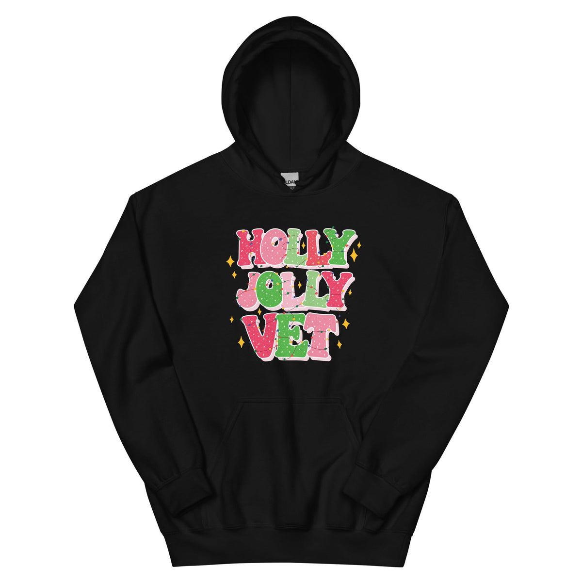 Holly Jolly Vet Unisex Hoodie-Unisex Hoodie | Gildan 18500-I love Veterinary