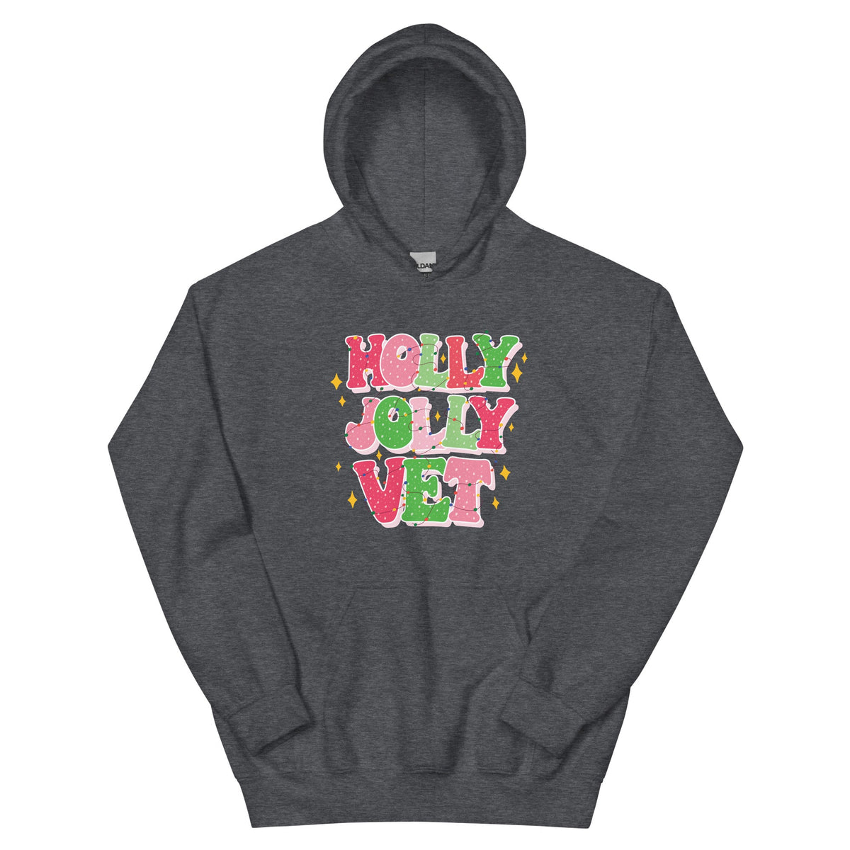 Holly Jolly Vet Unisex Hoodie-Unisex Hoodie | Gildan 18500-I love Veterinary