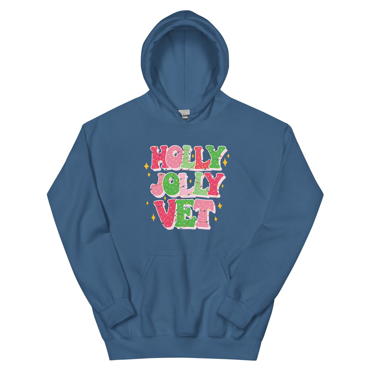 Holly Jolly Vet Unisex Hoodie-Unisex Hoodie | Gildan 18500-I love Veterinary