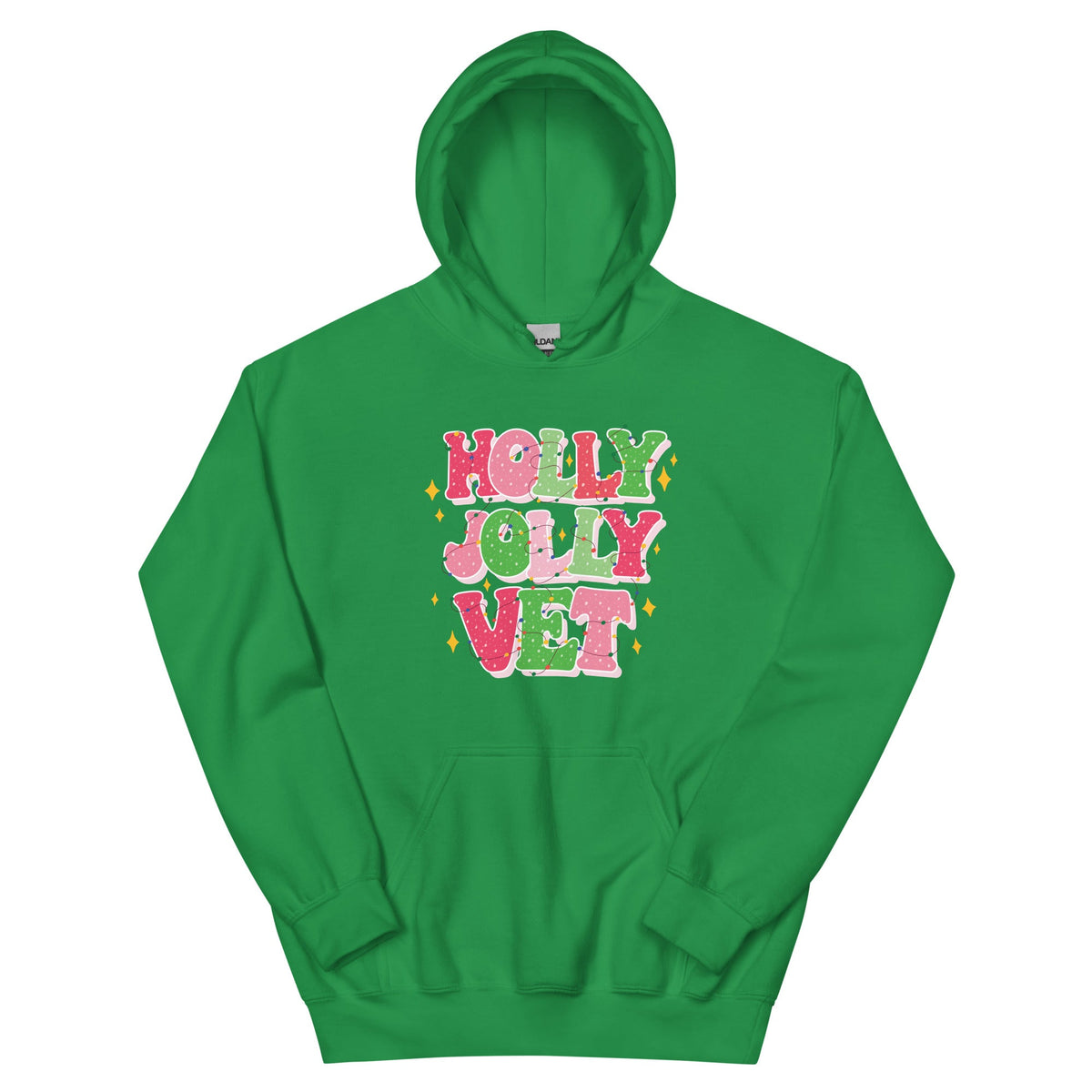 Holly Jolly Vet Unisex Hoodie-Unisex Hoodie | Gildan 18500-I love Veterinary