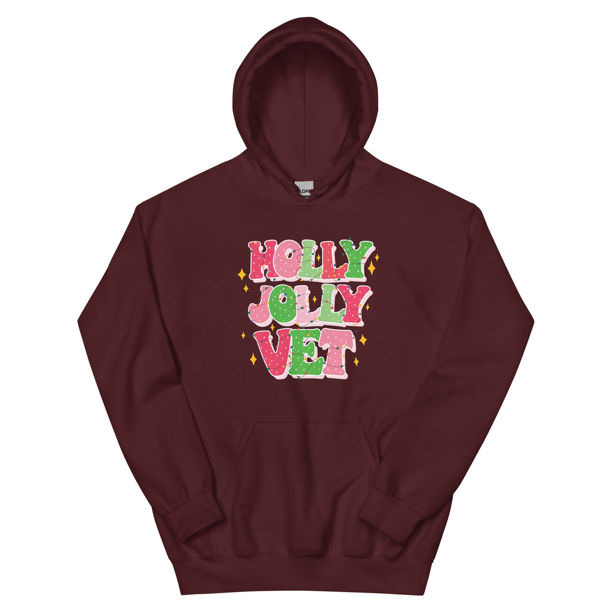 Holly Jolly Vet Unisex Hoodie-Unisex Hoodie | Gildan 18500-I love Veterinary