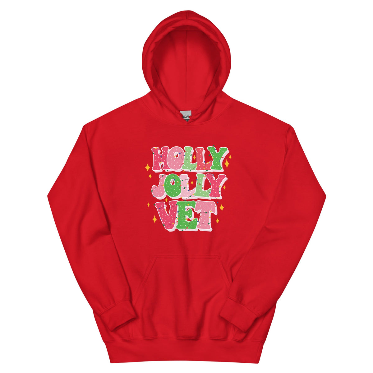 Holly Jolly Vet Unisex Hoodie-Unisex Hoodie | Gildan 18500-I love Veterinary