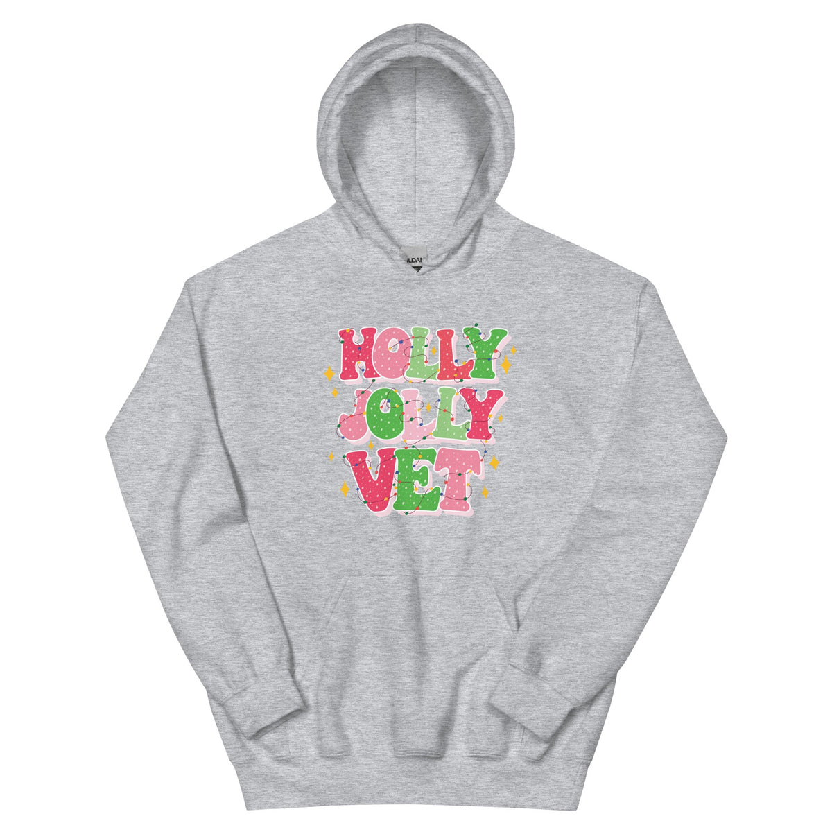 Holly Jolly Vet Unisex Hoodie-Unisex Hoodie | Gildan 18500-I love Veterinary