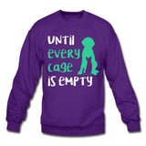 Until every cage is empty Crewneck Sweatshirt-Unisex Crewneck Sweatshirt | Gildan 18000-I love Veterinary