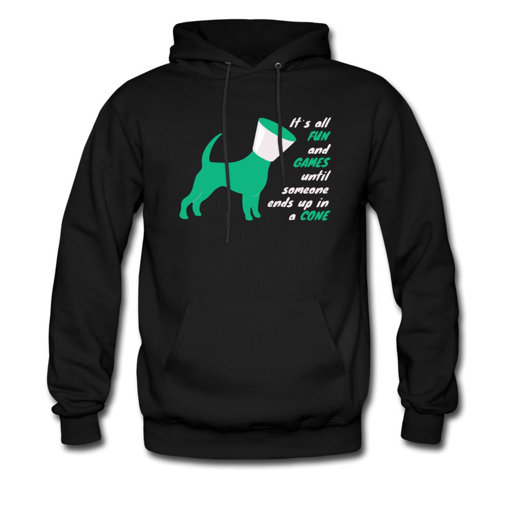 Until someone ends up in a cone Unisex Hoodie-Men's Hoodie | Hanes P170-I love Veterinary