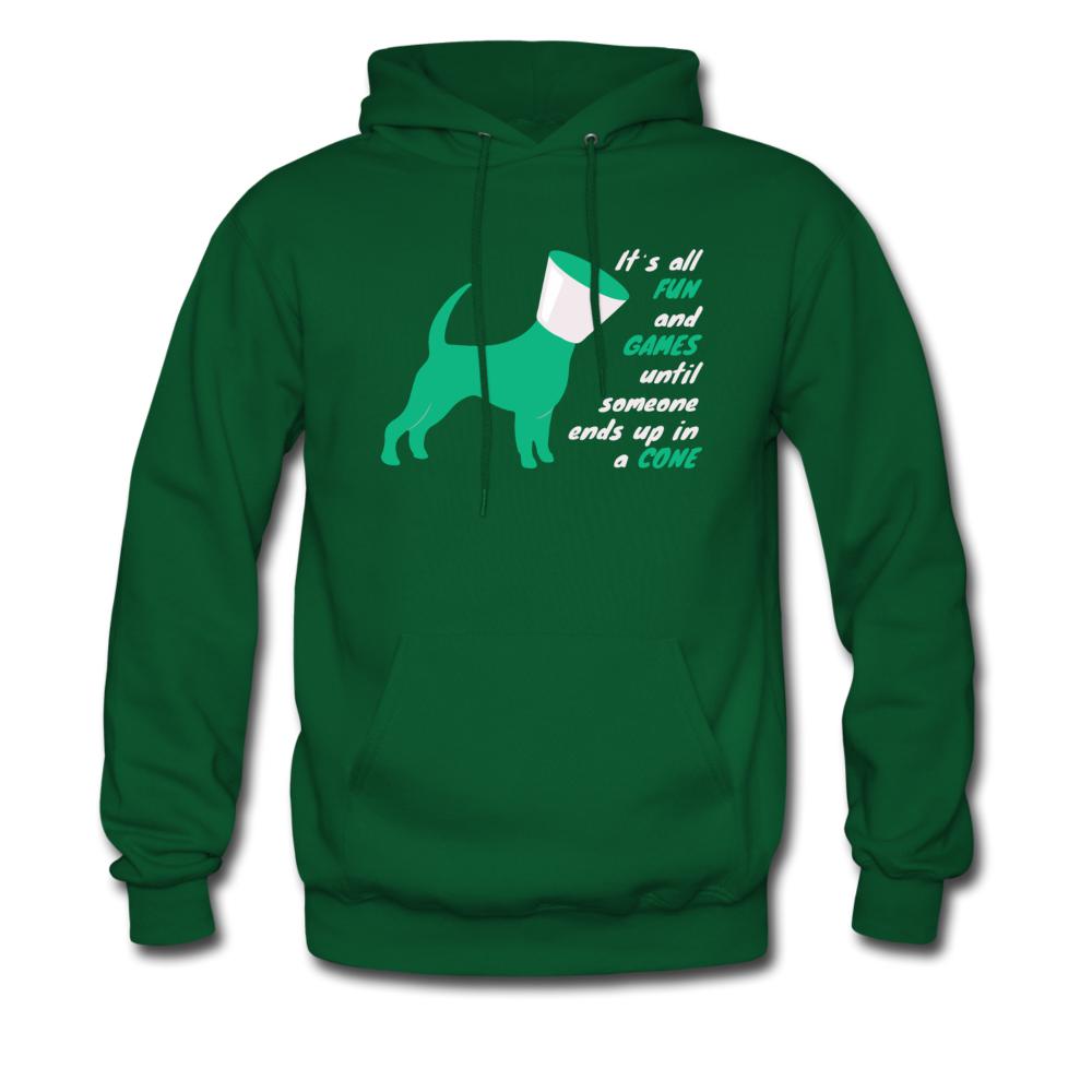 Until someone ends up in a cone Unisex Hoodie-Men's Hoodie | Hanes P170-I love Veterinary