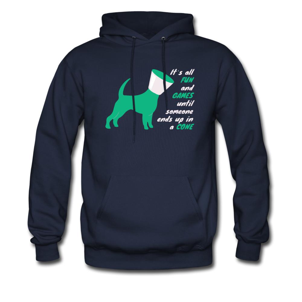 Until someone ends up in a cone Unisex Hoodie-Men's Hoodie | Hanes P170-I love Veterinary