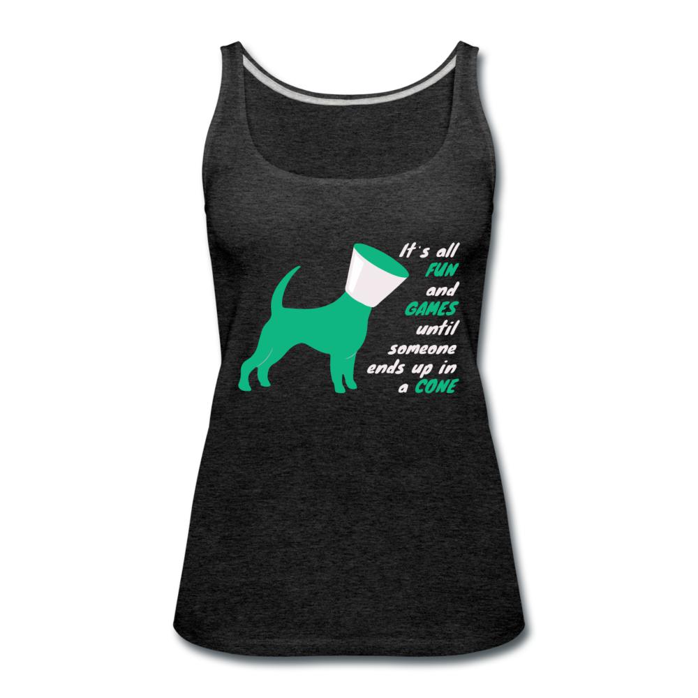 Until someone ends up in a cone Women's Tank Top-Women’s Premium Tank Top | Spreadshirt 917-I love Veterinary