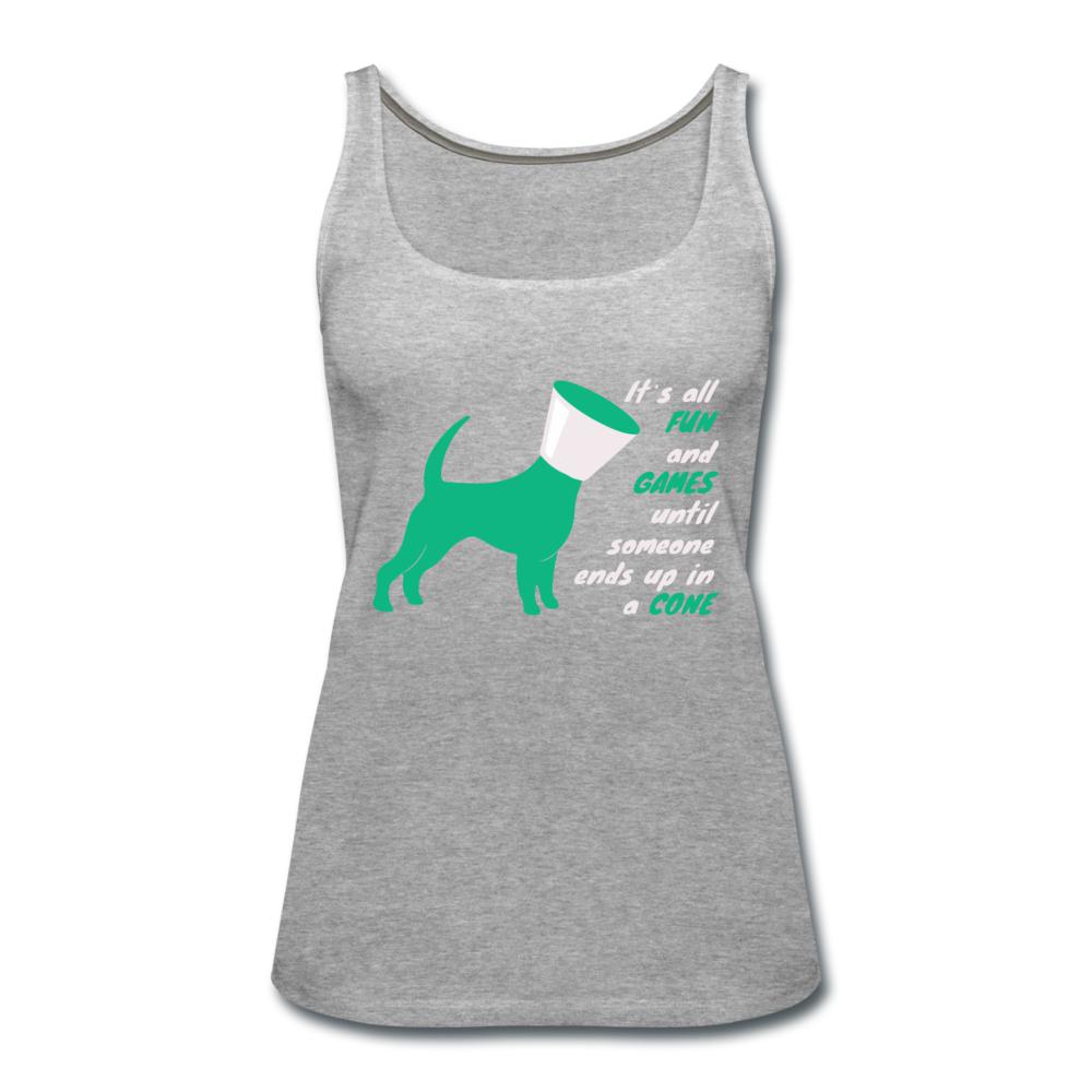 Until someone ends up in a cone Women's Tank Top-Women’s Premium Tank Top | Spreadshirt 917-I love Veterinary