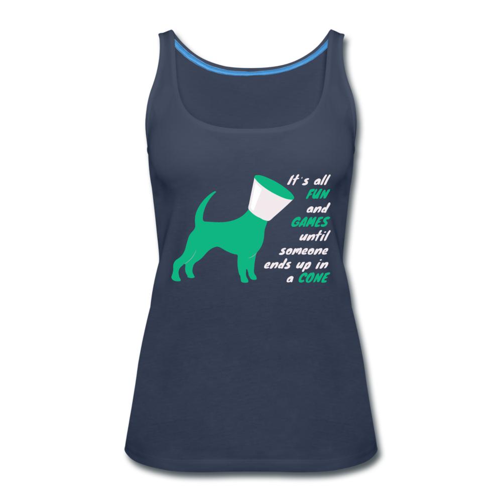 Until someone ends up in a cone Women's Tank Top-Women’s Premium Tank Top | Spreadshirt 917-I love Veterinary