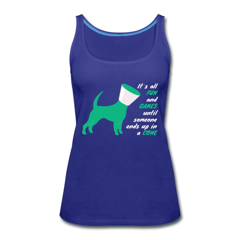 Until someone ends up in a cone Women's Tank Top-Women’s Premium Tank Top | Spreadshirt 917-I love Veterinary