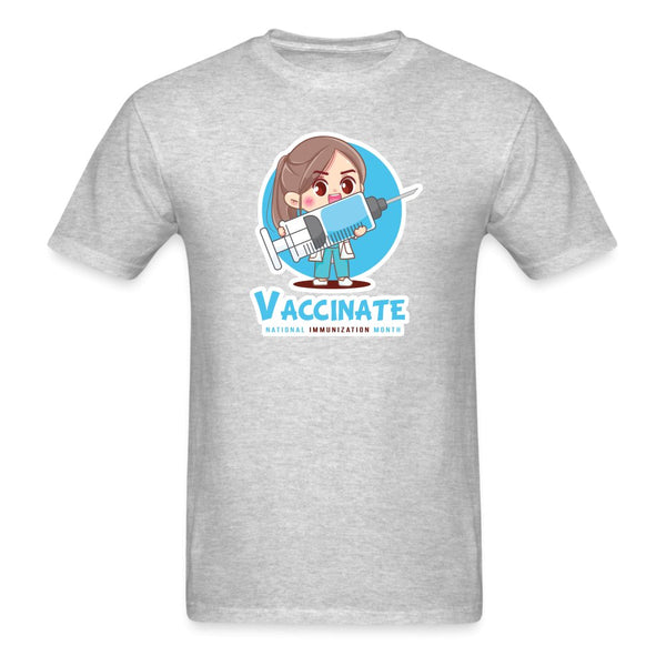 Vaccinate! National Immunization Month Unisex T-shirt-Unisex Classic T-Shirt | Fruit of the Loom 3930-I love Veterinary