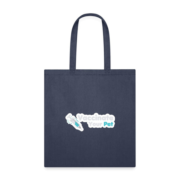Vaccinate your pet Cotton Tote Bag-Tote Bag | Q-Tees Q800-I love Veterinary