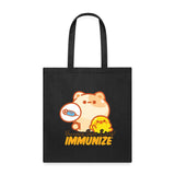 Vaccines save lives! Immunize Cotton Tote Bag-Tote Bag | Q-Tees Q800-I love Veterinary