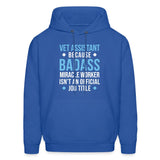 Vet Assistant because BADASS MIRACLE WORKER isn't an official job title Men's Hoodie-Men's Hoodie | Hanes P170-I love Veterinary