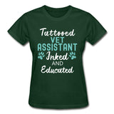 Vet Assistant- Inked and Educated Gildan Ultra Cotton Ladies T-Shirt-Ultra Cotton Ladies T-Shirt | Gildan G200L-I love Veterinary