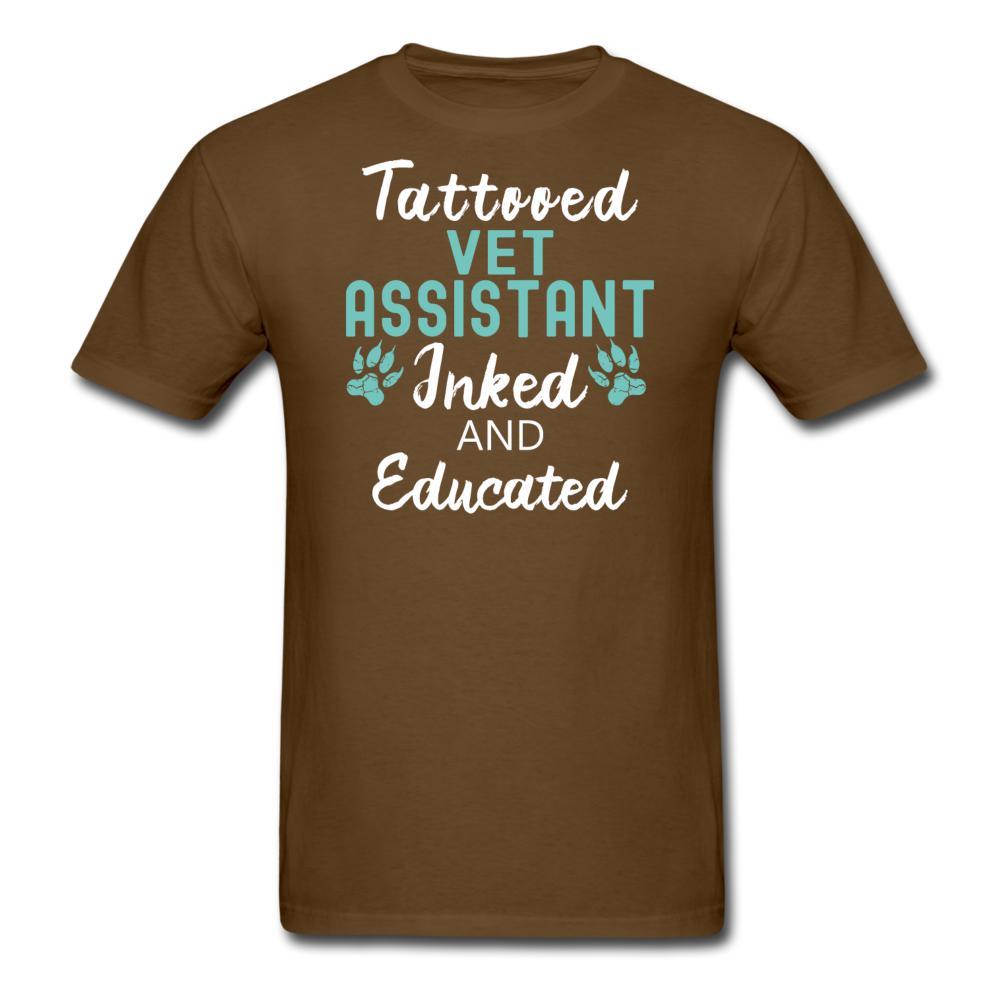 Vet Assistant- Inked and Educated Unisex T-shirt-Unisex Classic T-Shirt | Fruit of the Loom 3930-I love Veterinary
