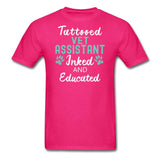 Vet Assistant- Inked and Educated Unisex T-shirt-Unisex Classic T-Shirt | Fruit of the Loom 3930-I love Veterinary