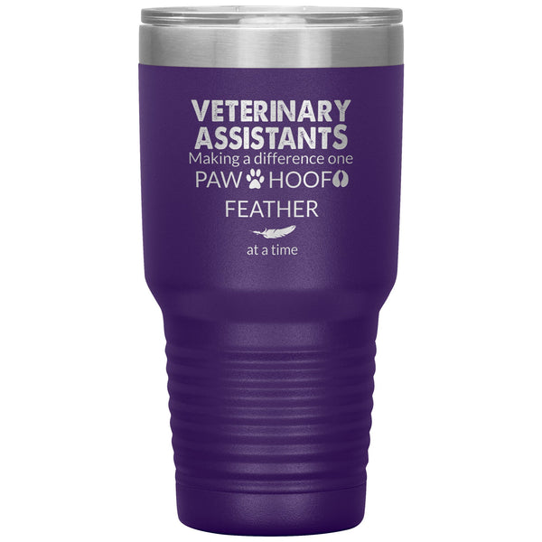 Vet Assistant- Making a Difference 30 Oz TL variant-Tumblers-I love Veterinary