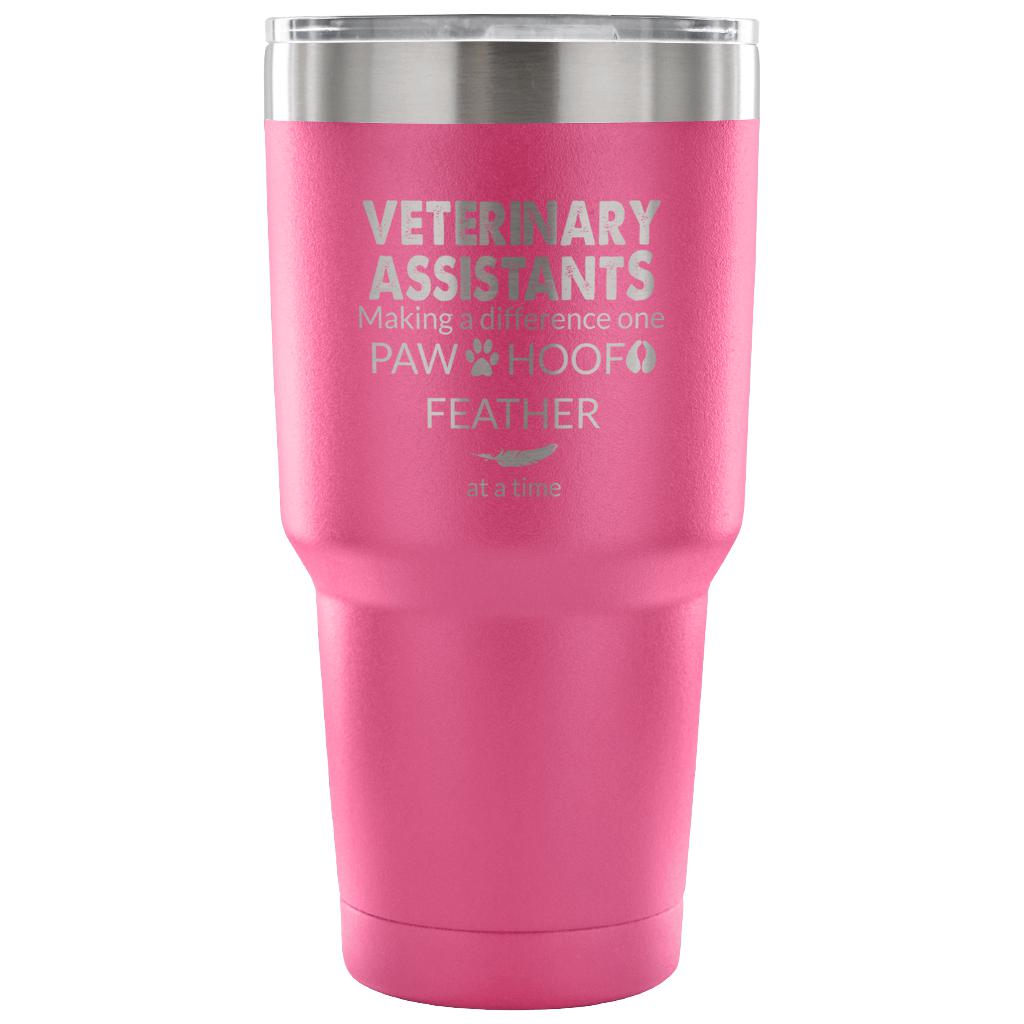 Vet Assistant- Making a Difference 30oz Vacuum Tumbler-Tumblers-I love Veterinary