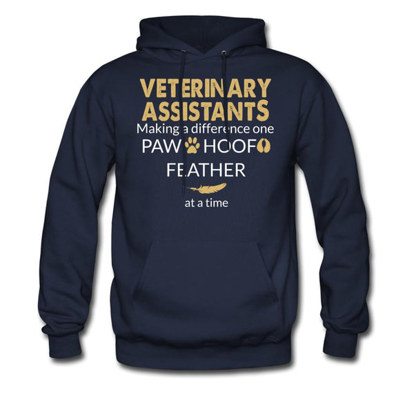 Vet Assistant Making a Difference Unisex Hoodie-Men's Hoodie | Hanes P170-I love Veterinary