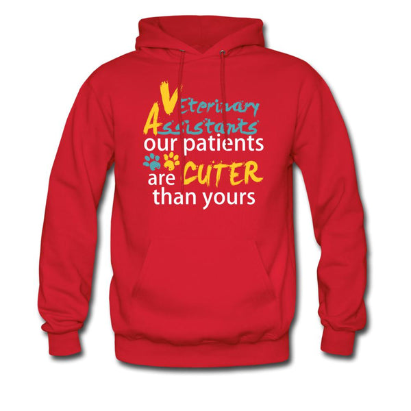 Vet Assistant Our patients are cuter than yours Unisex Hoodie-Men's Hoodie | Hanes P170-I love Veterinary
