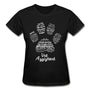 Vet Assistant Pawprint Gildan Ultra Cotton Ladies T-Shirt-Ultra Cotton Ladies T-Shirt | Gildan G200L-I love Veterinary