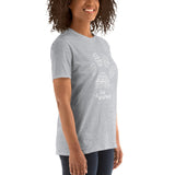 Vet Assistant Pawprint Unisex T-shirt Bella + Canvas 3001-Unisex Staple T-Shirt | Bella + Canvas 3001-I love Veterinary