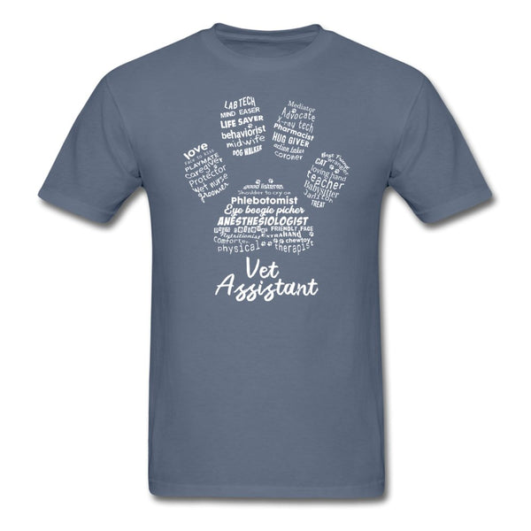 Vet Assistant Pawprint Unisex T-Shirt-Unisex Classic T-Shirt | Fruit of the Loom 3930-I love Veterinary