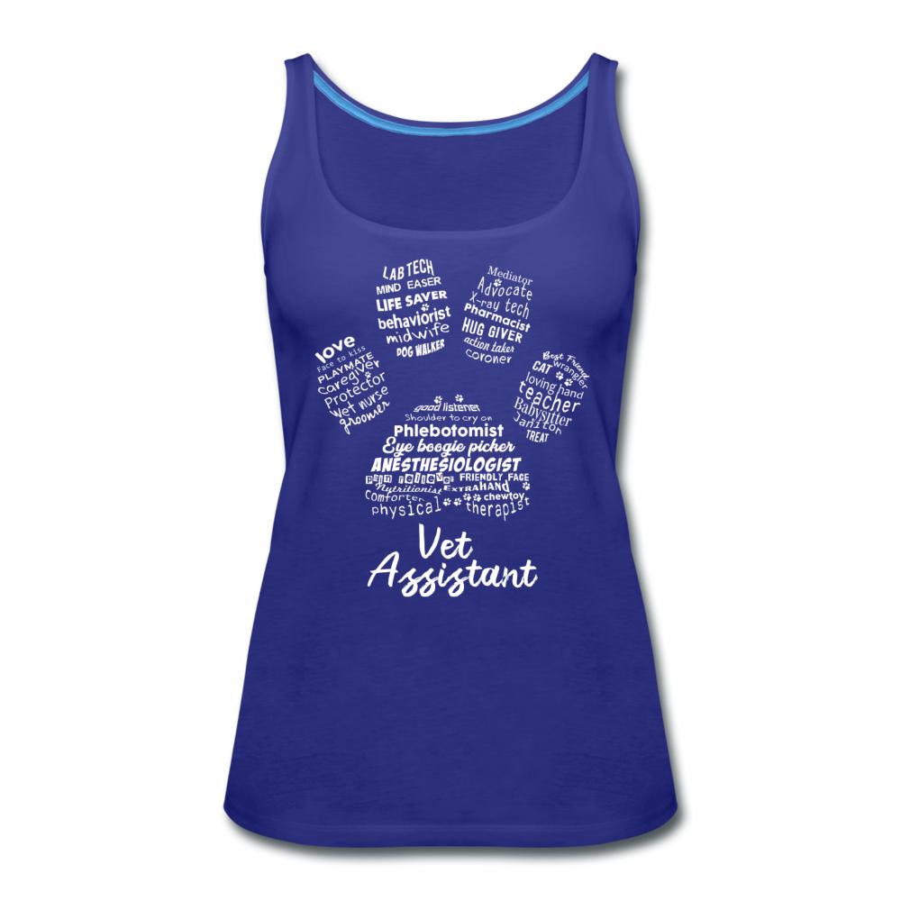 Vet Assistant Pawprint Women's Tank Top-Women’s Premium Tank Top | Spreadshirt 917-I love Veterinary