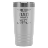 Vet Assistant- The best kind of Dad raises a Vet Assistant 20oz Vacuum Tumbler-Tumblers-I love Veterinary