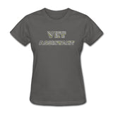 Vet Assistant Typography Gildan Ultra Cotton Ladies T-Shirt-Women's T-Shirt | Fruit of the Loom L3930R-I love Veterinary