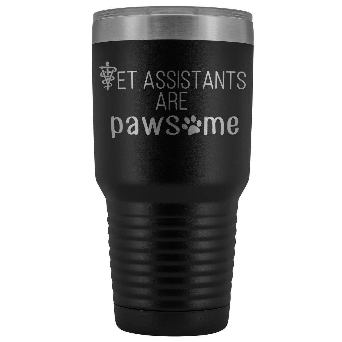 Vet Assistants are Pawesome 30 oz Vacuum Tumbler-Tumblers-I love Veterinary