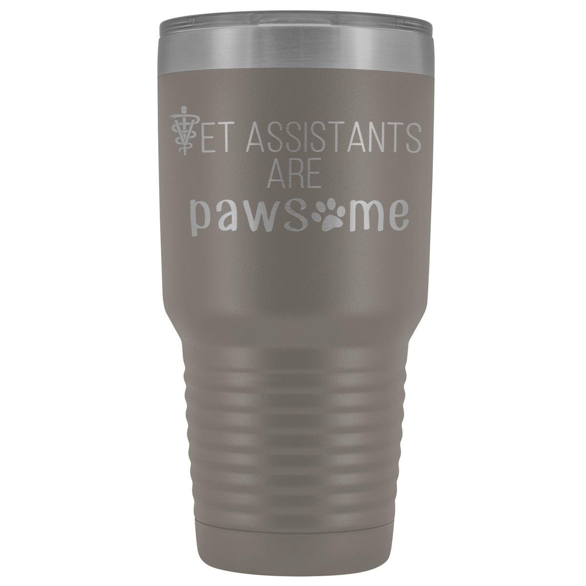 Vet Assistants are Pawesome 30 oz Vacuum Tumbler-Tumblers-I love Veterinary