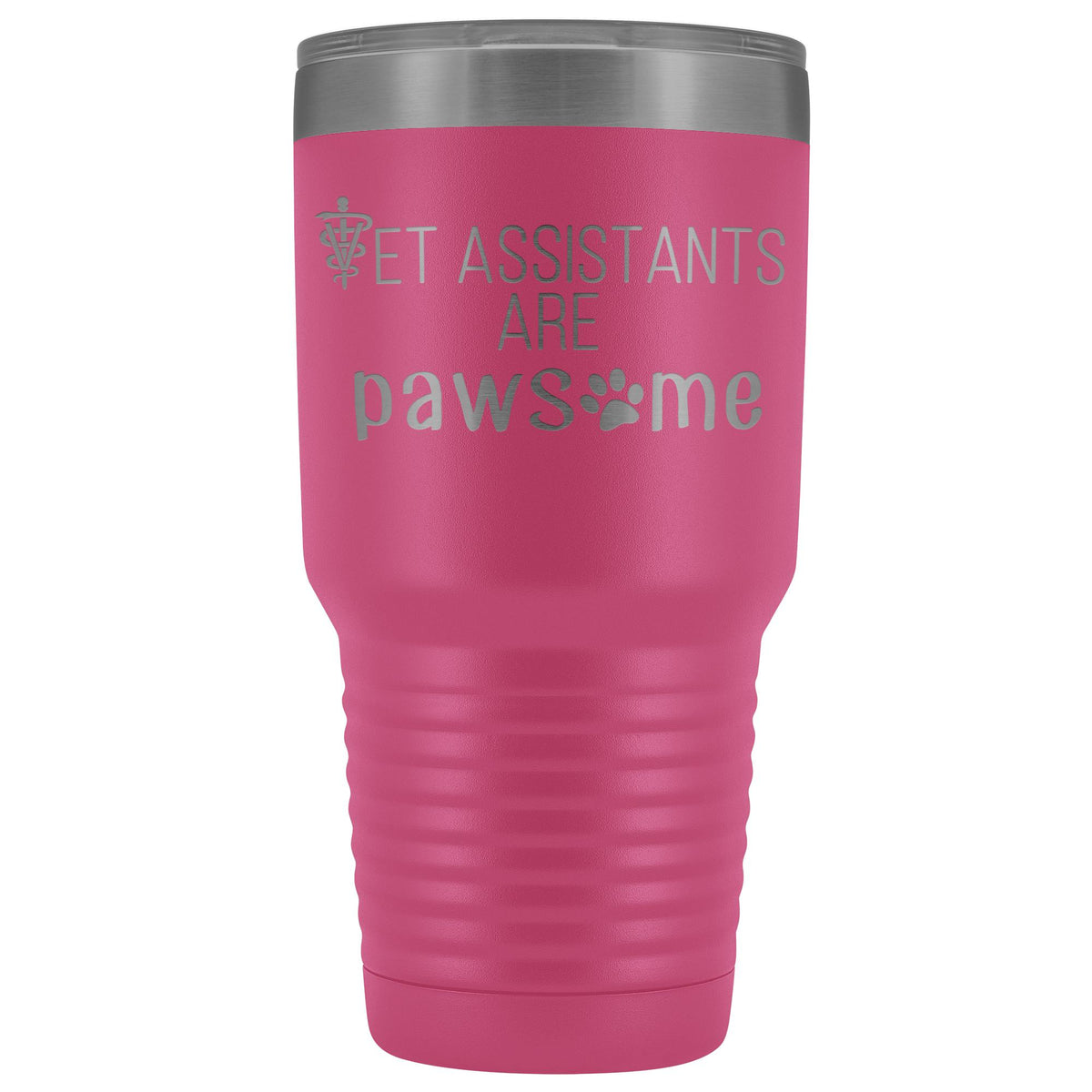 Vet Assistants are Pawesome 30 oz Vacuum Tumbler-Tumblers-I love Veterinary