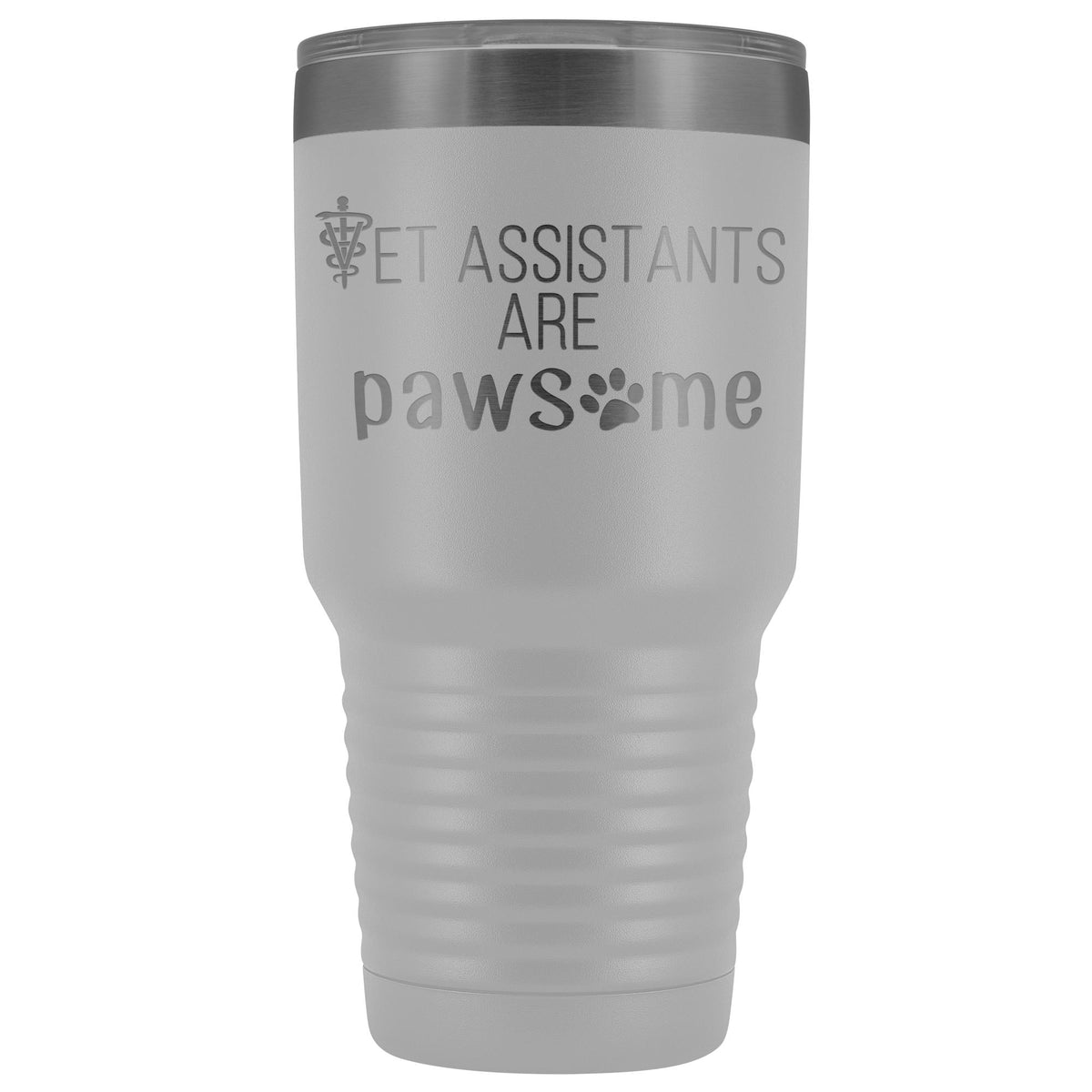 Vet Assistants are Pawesome 30 oz Vacuum Tumbler-Tumblers-I love Veterinary