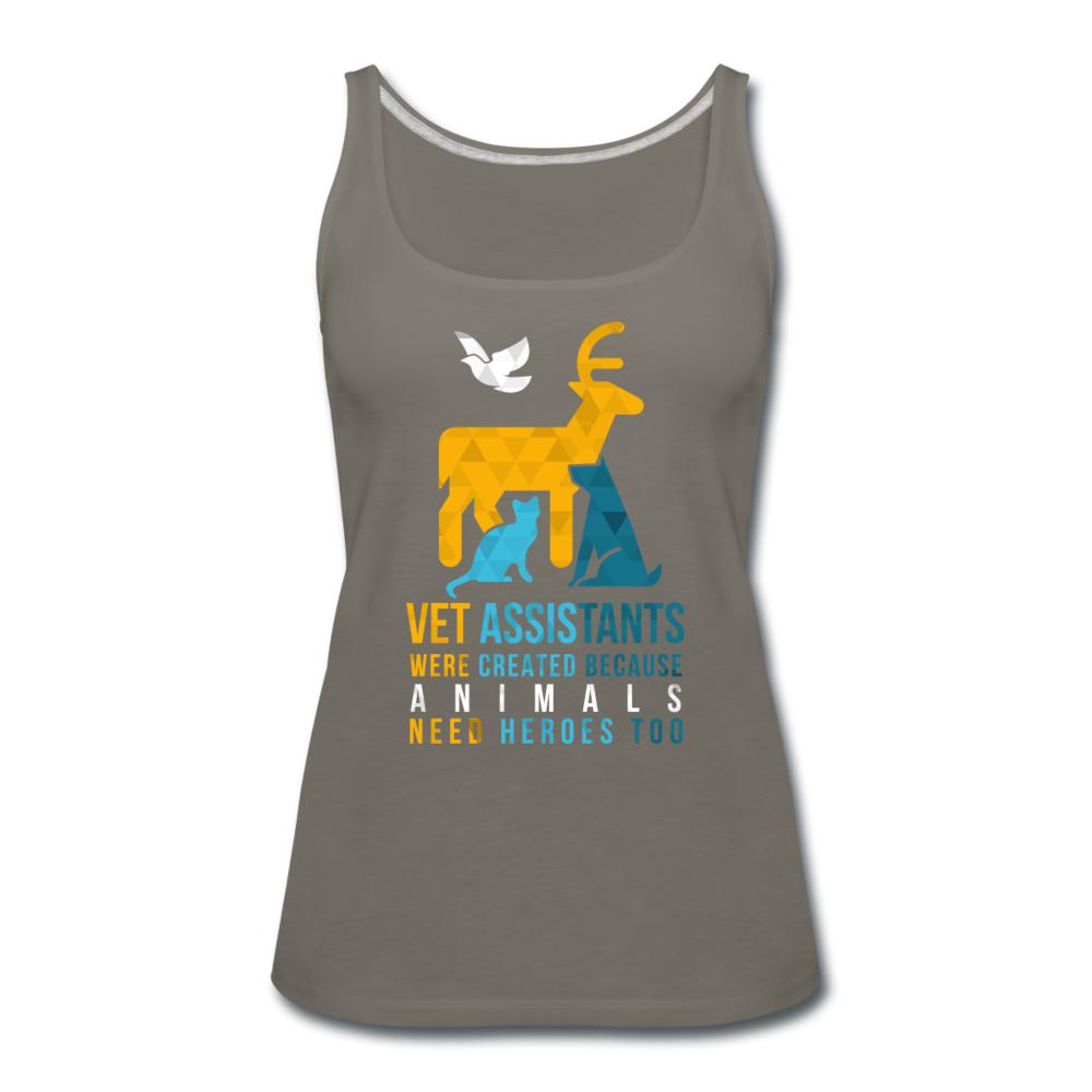 Vet assistants were created because animals need heroes too Women's Tank Top-Women’s Premium Tank Top | Spreadshirt 917-I love Veterinary
