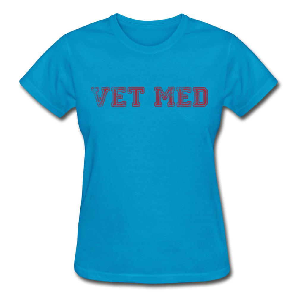 Vet med Gildan Ultra Cotton Ladies T-Shirt-Ultra Cotton Ladies T-Shirt | Gildan G200L-I love Veterinary