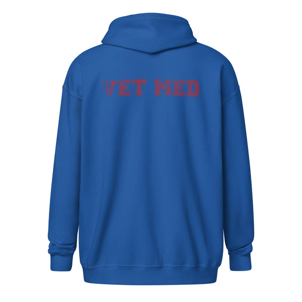Vet Med Unisex heavy blend zip hoodie-Unisex Zip Hoodie | Gildan 18600-I love Veterinary