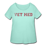 Vet med Women's Curvy T-shirt-Women’s Curvy T-Shirt | LAT 3804-I love Veterinary