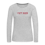 Vet med Women's Premium Long Sleeve T-Shirt-Women's Premium Long Sleeve T-Shirt | Spreadshirt 876-I love Veterinary