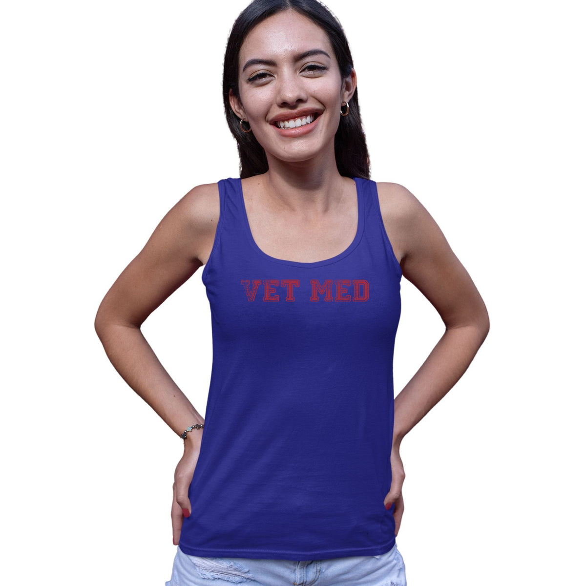 Vet med Women's Tank Top-Women’s Premium Tank Top | Spreadshirt 917-I love Veterinary