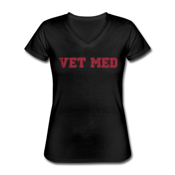 Vet med Women's V-Neck T-Shirt-Women's V-Neck T-Shirt | Fruit of the Loom L39VR-I love Veterinary