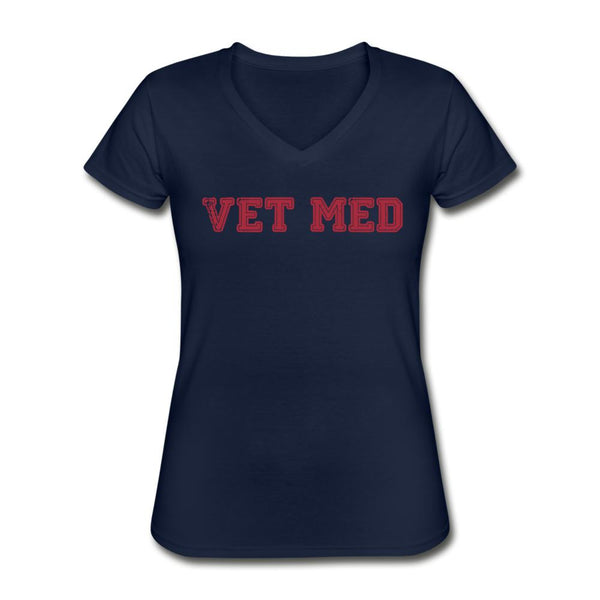 Vet med Women's V-Neck T-Shirt-Women's V-Neck T-Shirt | Fruit of the Loom L39VR-I love Veterinary