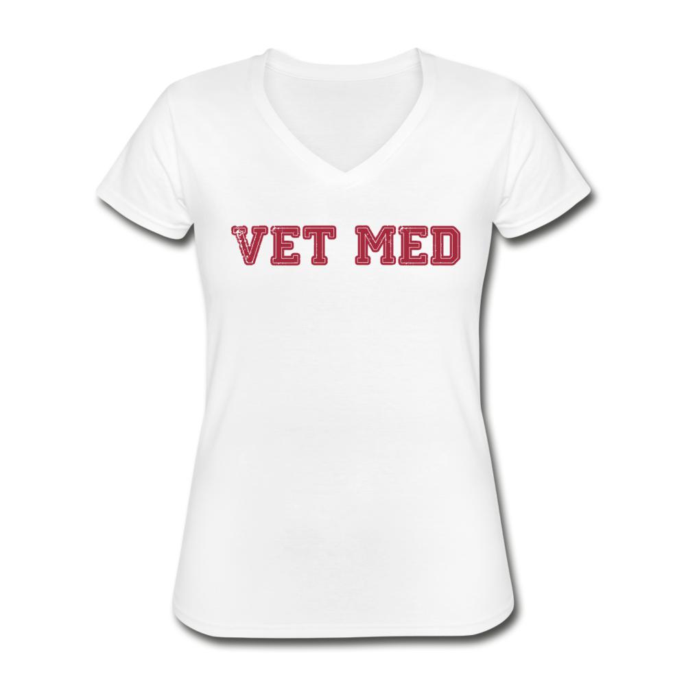 Vet med Women's V-Neck T-Shirt-Women's V-Neck T-Shirt | Fruit of the Loom L39VR-I love Veterinary